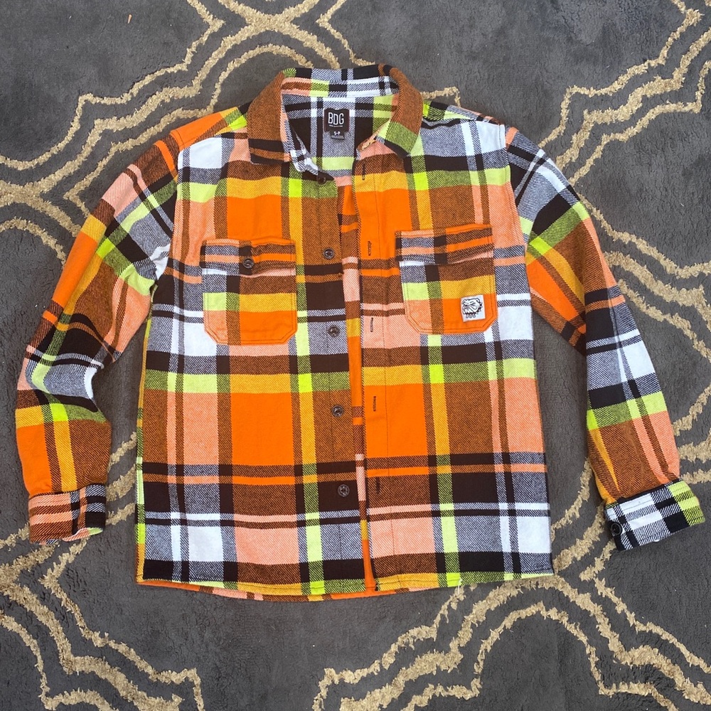 SOLD BDG Urban Outfitters Flannel Shirt 🧡💛 Size Small